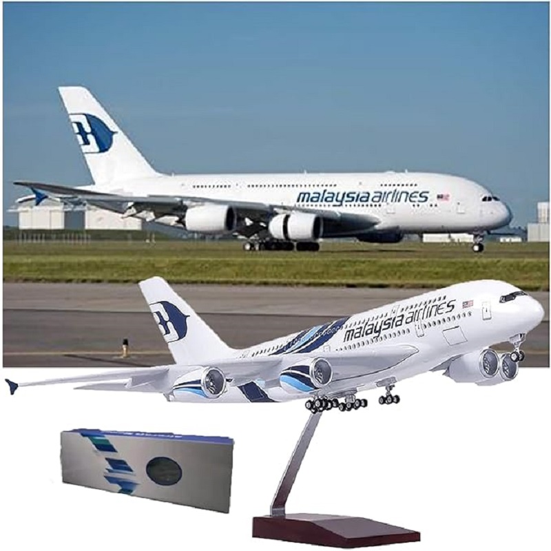 Model Airplane Plastic - Schaal 1:160 Malaysia Airlines A380 Metalen